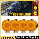 4PC 7" Round Amber 47-LED Tail Light; School Bus Transit Vehicles Refuse Hauler. Fixed Price $62.69.