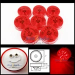 (8) Red 12 Led Trailer 2-1/2" Round, Clearance Marker 2.5" Lights Only. Fixed Price $35.14.