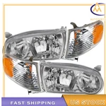 Left&right Side Headlights Headlamp W/corner Signal For 2001-2002 Toyota Corolla. Fixed Price $45.38.