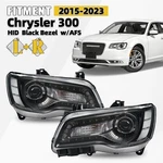 For 2015-2018 Chrysler 300 Hid Headlight W/ Black Bezel Afs Left+right Pair. Fixed Price $537.99.