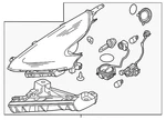 Genuine Nissan Headlight Assembly 26010-1EA0C. Fixed Price $1072.57.