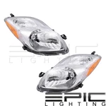 Headlights Headlamps For 2009-11 Toyota Yaris Hatchback Pair Left Right Set. Fixed Price $131.90.