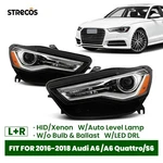 Hid/xenon Headlight For 2016-2018 Audi A6 W/auto Level Lamps Left+right Pair. Fixed Price $681.99.