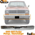 Front Bumper Chrome Steel For 1986-1993 Dodge D150 D250 W150. Fixed Price $298.94.