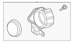 Genuine Mazda Fog Lamp Assembly FE01-51-680D. Fixed Price $338.67.