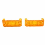 New Pair Of Amber Parking Light Lens Trim Parts Fits Chevy Ii Nova A3055. Fixed Price $91.31.