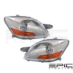 Headlights Headlamps For 2007-2011 Toyota Yaris Sedan Left Right Sides Pair. Fixed Price $147.58.