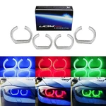 Dtm Style Horseshoe Rgb Led Angel Eye Rings W/ Acrylic Covers For Bmw Headlights. Fixed Price $81.09.