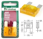 Littelfuse Maxi Blade Amp Yellow MAX20BP 1 Pc Replacement Stock Oe Fit. Fixed Price $11.88.