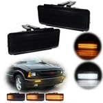 For 1994-97 Chevy S10 Blazer Gmc Sonoma Smoked Lens Switchback Led Signal Lights. Fixed Price $64.99.