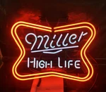 New High Life Lamp 20"X16" Neon Light Sign Beer Bar Handmade Tube Glass Decor. Fixed Price $128.72.