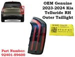 Oem 2023-2024 Kia Telluride Rh Passenger Right Side Led Tail Light 92402-S9600. Fixed Price $125.00.