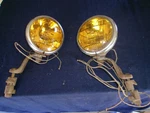 Vintage Auto Radiator No. 20-22 Fog Lamps Lights Pair Hot Rod Lowrider Bomber. Fixed Price $65.00.