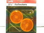 Grote 40073-5 Round 2-1/2" Stick On Reflectors Yellow. Fixed Price $9.95.