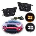 Led Fog Light Bezel Assemblies For 2012-2015 Toyota Tacoma Drl Amber Turn Signal. Fixed Price $54.99.