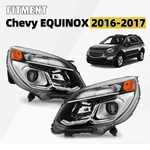 For 2016 2017 Chevrolet Equinox Halogen Headlights W/bulbs Left + Right Pair. Fixed Price $124.99.