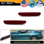 Lh & Rh Red Lens Rear Side Marker Reflectors 1994-1998 Ford Mustang Gt Cobra. Fixed Price $16.99.