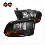 For 09-18 Dodge Ram 1500 Classic 10-18 2500 3500 Dual Style Headlights Black. Fixed Price $144.99.