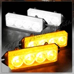 16 Led White & Amber Emergency Hazard Warn Grille Flash Strobe Light Universal. Fixed Price $15.95.