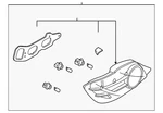 Genuine Mazda Tail Lamp Assembly FF14-51-160G. Fixed Price $1001.62.