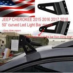 50" 2014 2016 2017 Jeep Cherokee Brackets Curved , For Led Light Bar Kl. Fixed Price $27.00.