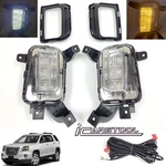 Clear Lens Led Fog Lights Kit For 2016 2017 Gmc Terrain W/bezel Drl Amber Signal. Fixed Price $125.99.