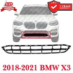 New Bumper Face Bar Grilles Plastic Black For 2018-2021 Bmw X3 Front 51117399898. Fixed Price $78.90.