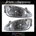 Fits 1999-00 Hyundai Elantra Headlights Headlamps Pair Left Right Set. Fixed Price $136.87.