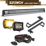 For 07-18 Jeep Wrangler Jk 52" 300W Led Light BAR+4" Pods Upper Mount Bracket. Fixed Price $149.99.