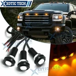 3X Front Grille Bumper Hood Amber Led Light Kit For Gmc Sierra 1500 2500HD. Fixed Price $10.99.