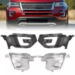 Clear Bumper Fog Lights W/black Bezel Ford Explorer 2016-2017 Right & Left. Fixed Price $164.99.