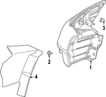 Genuine Infiniti Tail Light Cover 26552-6SA0A. Fixed Price $163.47.