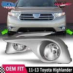 2011-2013 Fog Lights Halogen Clear For Toyota Highlander Driving Lamp W/ Wiring. Fixed Price $47.59.