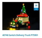 Brick Shine - Light Kit For Lego Santa's Delivery Truck 40746 (new). Fixed Price $5.00.