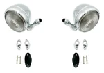 Pair Chrome Teardrop Dummy Outside Mounted Spot Lights. Fixed Price $99.99.