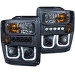 Anzo 111305 Black Housing Headlights 2008-2010 Ford Superduty Projector W/u-bar. Fixed Price $574.99.