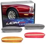 4PC Set Clear Lens Amber/red Full Led Side Marker Lights For Jaguar 1997-03 XJ8. Fixed Price $46.09.