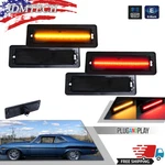 4X Smoked Front Amber Rear Red Leds Side Marker Lights For 1970-1974 Chevy Nova. Fixed Price $69.99.
