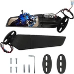 Racing Motorcycle Rear View Mirrors Stealth With Led Turn Signal. Fixed Price $32.32.