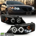 Blk 2005-2010 Pontiac G6 Led Halo Projector Headlights Lamps Left+right 05-10. Fixed Price $168.99.