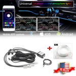 Rgb Multi-color Led Car Interior Strips Bluetooth App Control Atmosphere Light. Fixed Price $29.99.