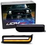 Smoked Lens White Led Drl & Amber Front Turn Signal Lights For Jeep Cherokee Xj. Fixed Price $78.09.
