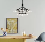 Kichler Silvarious 30 In. 12-LIGHT Convertible Chandelier W/ Clear Glass Shades. Fixed Price $698.61.