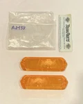 1963 Chevrolet Full Size Car Amber Parking Light Lens Pair, A2438. Fixed Price $20.00.