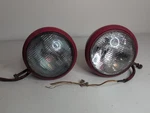 B-l-c??? Headlights Pair Vintage Accessory Fender Headlamps Hot Rat Rod Red. Fixed Price $99.99.