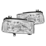 Headlight Set For Volkswagen Jetta 93-99 Driver Passenger Side Front. Fixed Price $120.30.