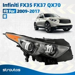 Hid Headlight For 2009-2017 Infiniti FX35 FX37 QX70 W/o Bulb &ballast &afs Right. Fixed Price $179.99.