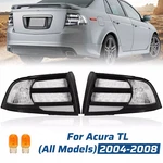 Rear Tail Light Black Housing Clear Lens Halogen Set For Acura Tl 04 05 06 07 08. Fixed Price $98.58.