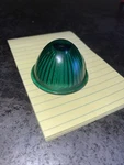 Antique Glass Green Bullet Lens L450 Ratrod Automobile Mancave. Fixed Price $12.50.