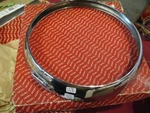 Very Rare Nos Triumph TR3 Headlamp Outer Rim Pair, 1958 Only Clamp-type. Fixed Price $350.00.